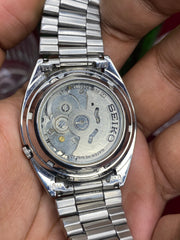 Seiko 5 “Silver Ray” — 7S26 Sunburst Exhibition Automatic watch.