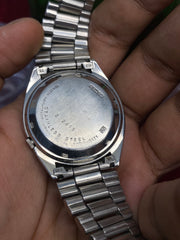 Seiko 5 “Frost & Ash” — 7009 Textured Two-Tone Automatic watch.