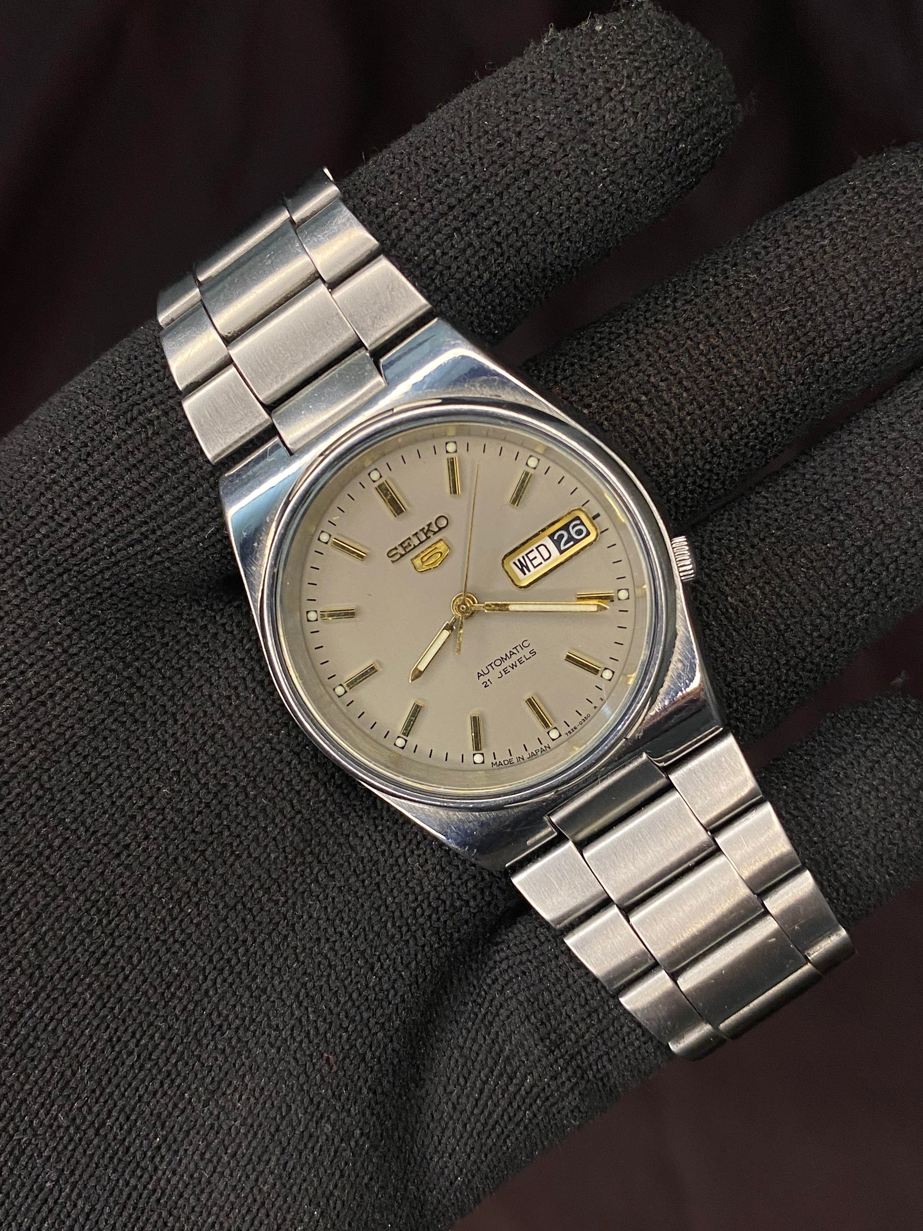 Seiko 5 SKXL41 1997 Grey Sunburst Dial Retro JDM Rare Watch