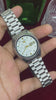 Seiko 5 — Silver-White Check Dial with Gold Accents | 38mm Japanese Automatic Watch.