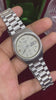 Seiko 5 — Silver Striped Dial with Crystal Accents | 38mm Japanese Automatic Watch.