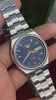 Seiko 5 Automatic — Blue Grooved Dial, Exhibition Back | Ref 7S26-00X0.