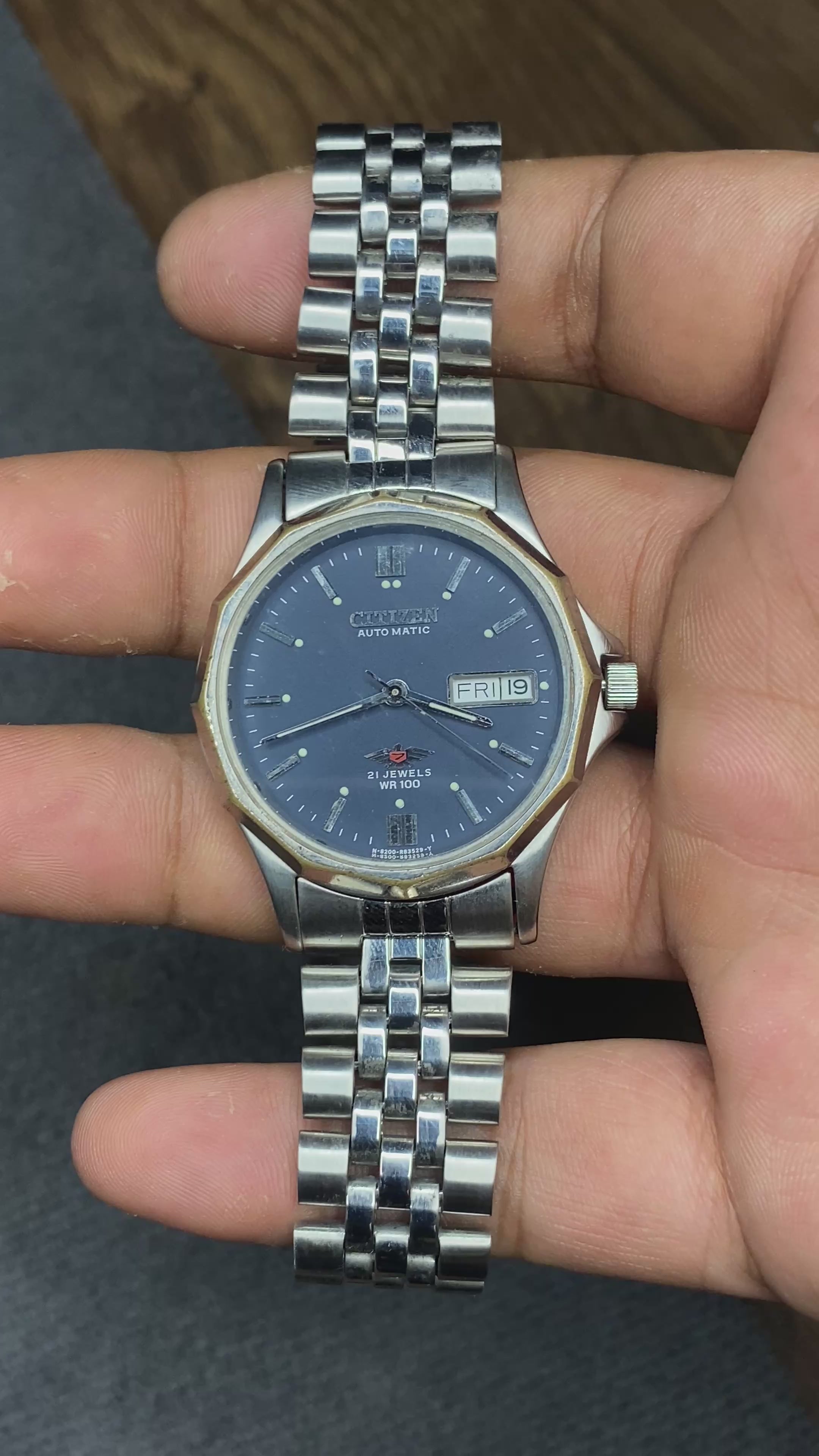 Citizen Automatic — Deep Blue Dial | 37mm Dodecagon Japanese Automatic Watch.