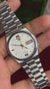 Seiko 5 Automatic — White Pinstripe Textured Dial, 36mm | Ref 7S36-8180.