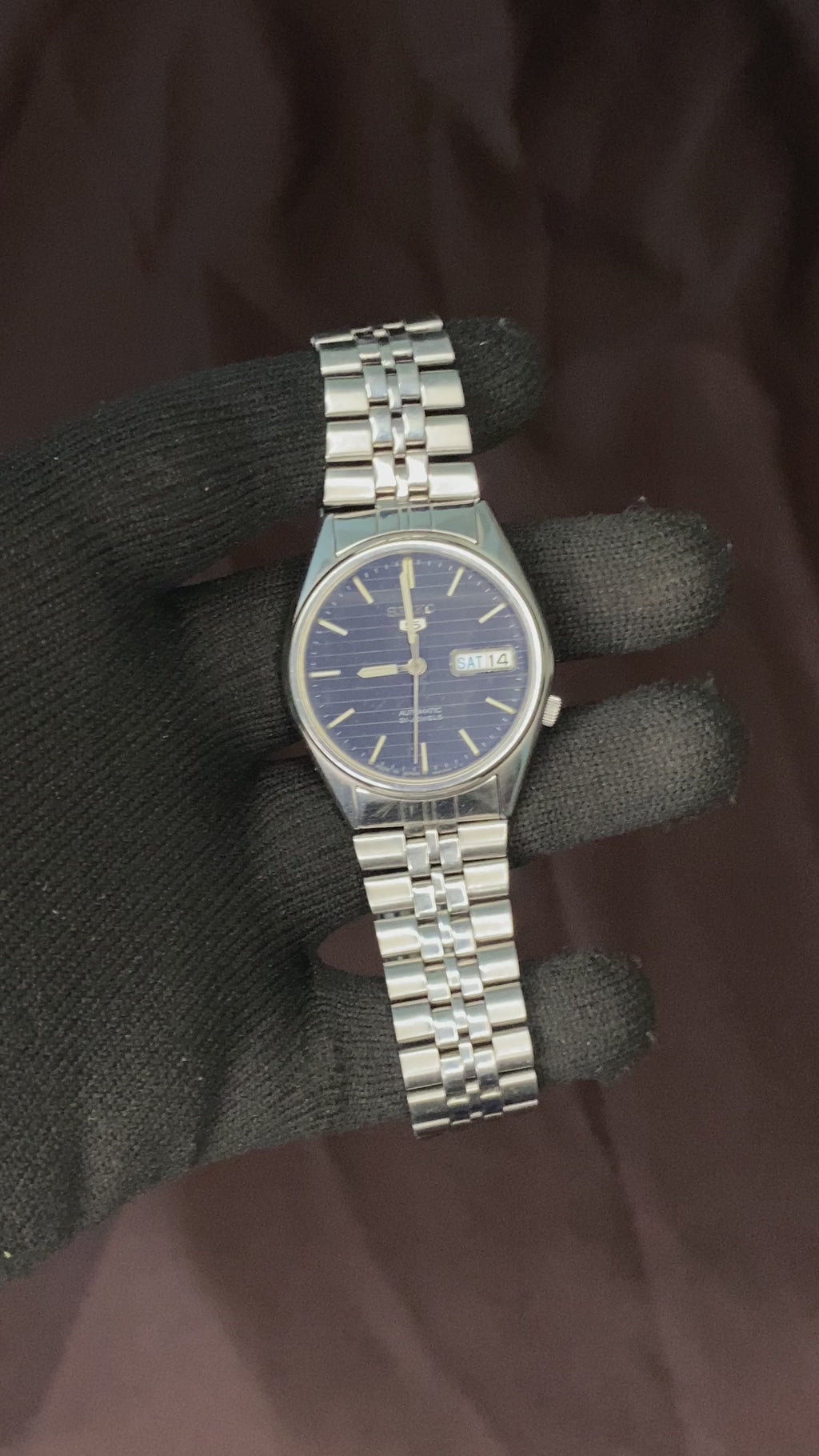 Seiko 5 Midnight Blue Dial watch