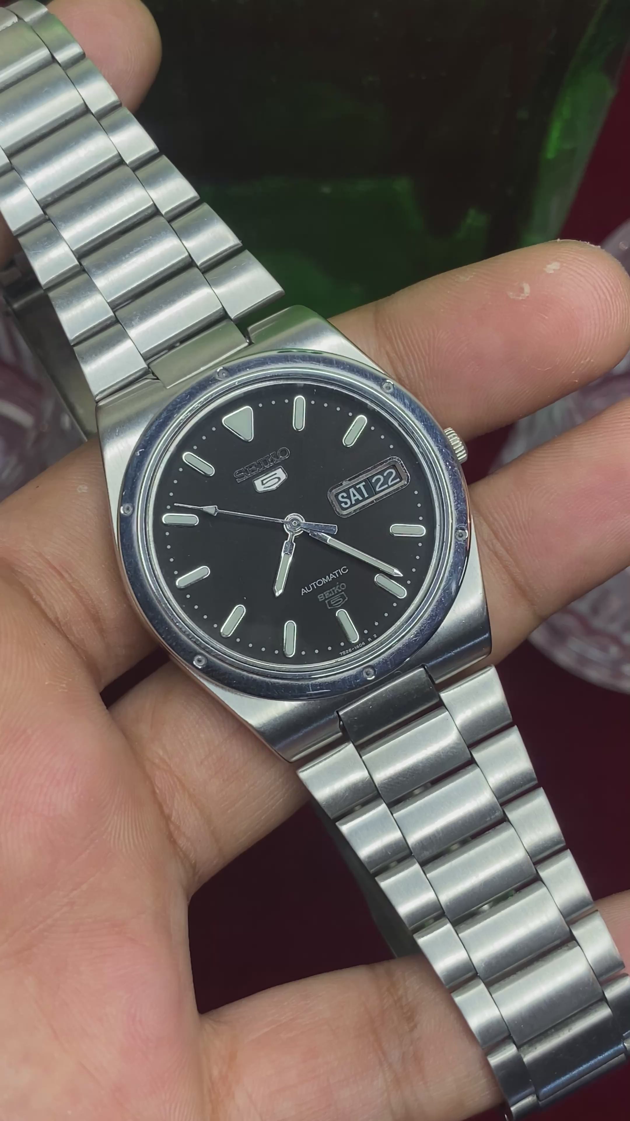 Seiko 5 SKX197 “Night Shift” — 7S26 Black Dial Automatic watch.